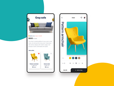 Sofa app ui