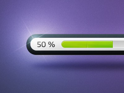 Progress Bar loader bar loading green purple glow gradient progress flash