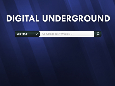 Search Bar - Digital Underground blue choice digital dropdown glow gradients keywords light search select