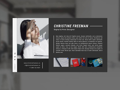 Minimal vCard / About Me about about me minimal minimal design ui ui design vcard web design website