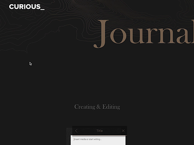 Journal - Scroll Interaction animation app app design branding design icon interaction design typography ui ui design ux web design webflow website