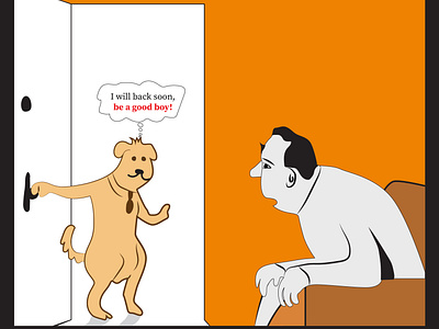 Quarantine Time with Dog! cartoon coronalockdown design dog illustration illustrator stayathomeandstaysafe stayathomeandstaysafe vector