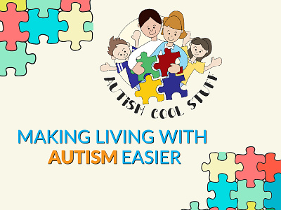 Autism Banner Design banner ad banner design design graphic design illustration illustrator