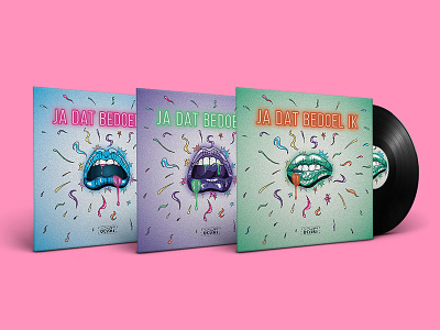De Likt Album Cover Serie (Concept) album blue cover delikt green illustration music pink purple trilogy
