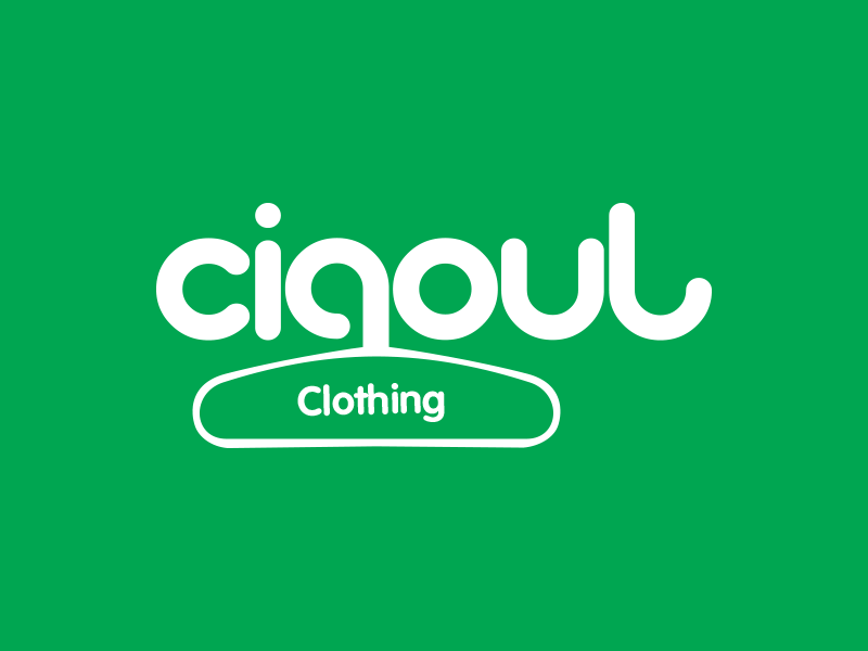 CIGOUL Clothing apparel clothing green logo solid white