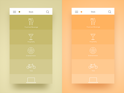 Dubai Plus Menu app colorful colors dubai flat icons ios menu solid ui ux