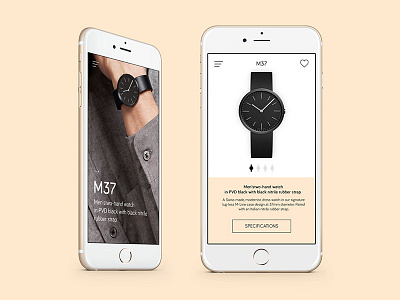 Watch Showcase App Concept - Still Version app concept design minimal ui watch