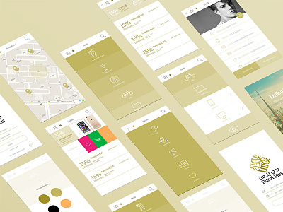 Dubai Plus App app app design app ui dubai gold minimal ui ui store ux