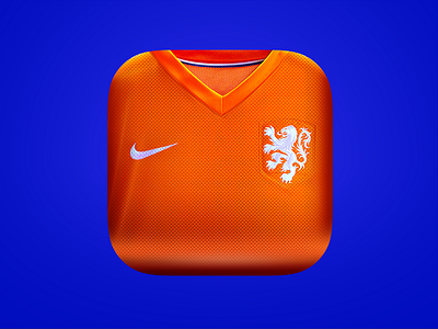 Netherlands App Icon app app icon appstore design euro2016 icon ios netherlands shirt soccer
