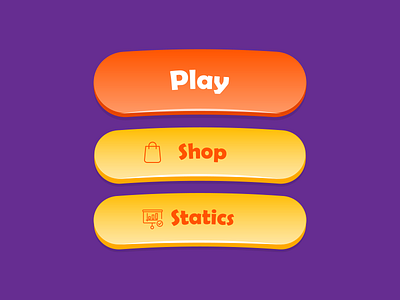 Game's buttons button buttons game gui icon interface shop statics ui ui kit