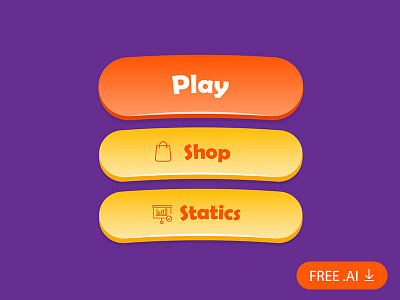 Free Game Button Kit button download free download free kit freebie game gui icon interface statics ui ui kit