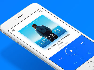 Music Player App Concept app blue concept ios ios inspiration music music player player