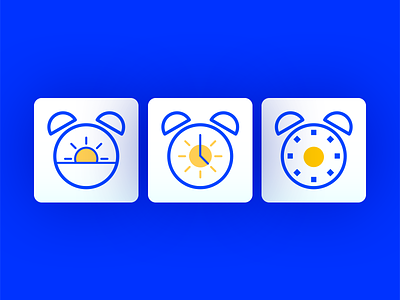 Alarm App Icon alarm alarm icon app app icon blue minimal simple