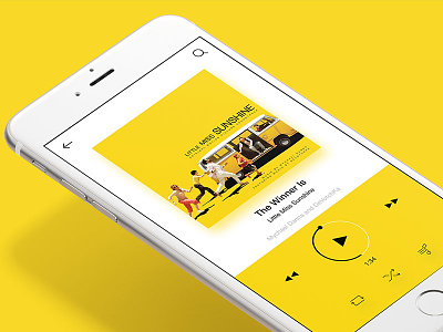 Music Player App Concept app concept ios inspiration ios player concept music music player player simpleui yellow