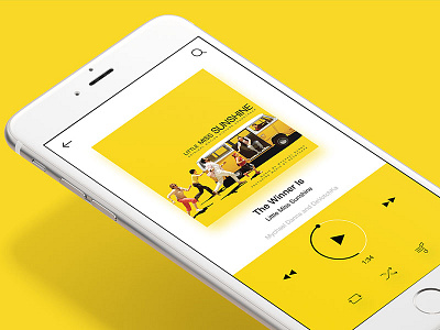 Music Player App Concept app concept ios inspiration ios player concept music music player player simpleui yellow