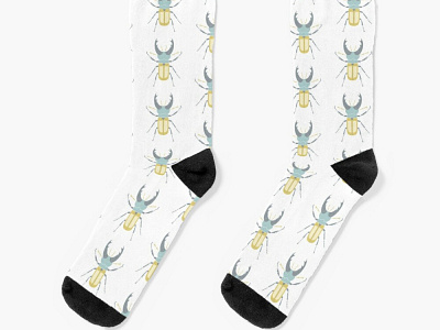 Stag beetle socks