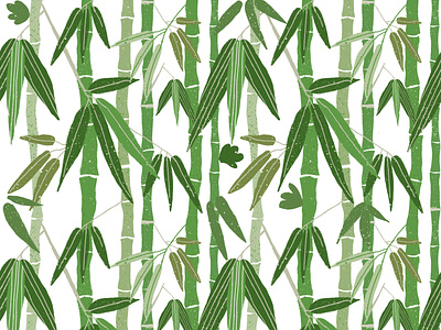 Bamboo green pattern