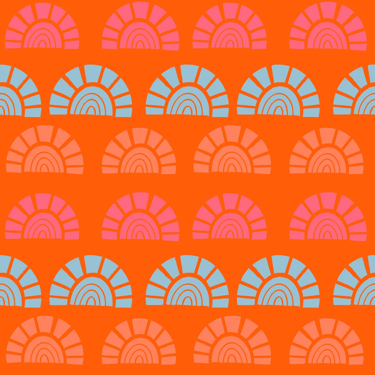 Sunshine pattern by Maria Gerasimova on Dribbble