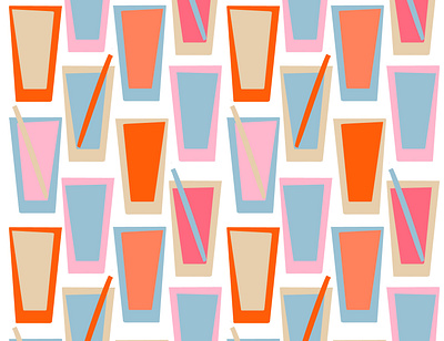 Cocktails pattern alcohol cocktail cool design drink flat fresh illustration pattern patterndesign patternmaking surfacedesign