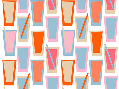 Cocktails pattern alcohol cocktail cool design drink flat fresh illustration pattern patterndesign patternmaking surfacedesign