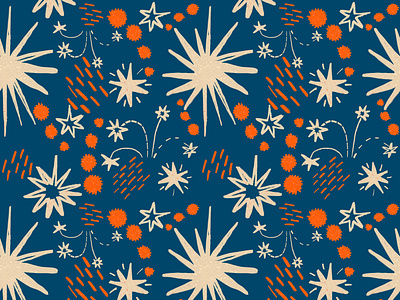 Spark pattern blue designpattern design pattern print spark stars surfacedesign