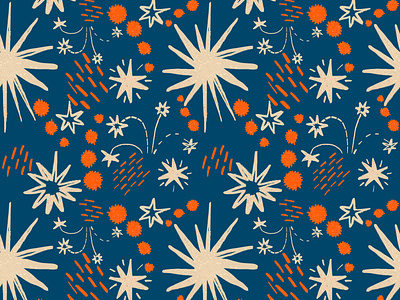 Spark pattern blue designpattern design pattern print spark stars surfacedesign