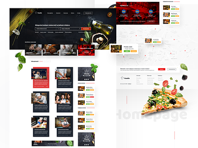 Foodie - Restaurant catalog 🍽 design designer food homepage interface restaurant ui ux web
