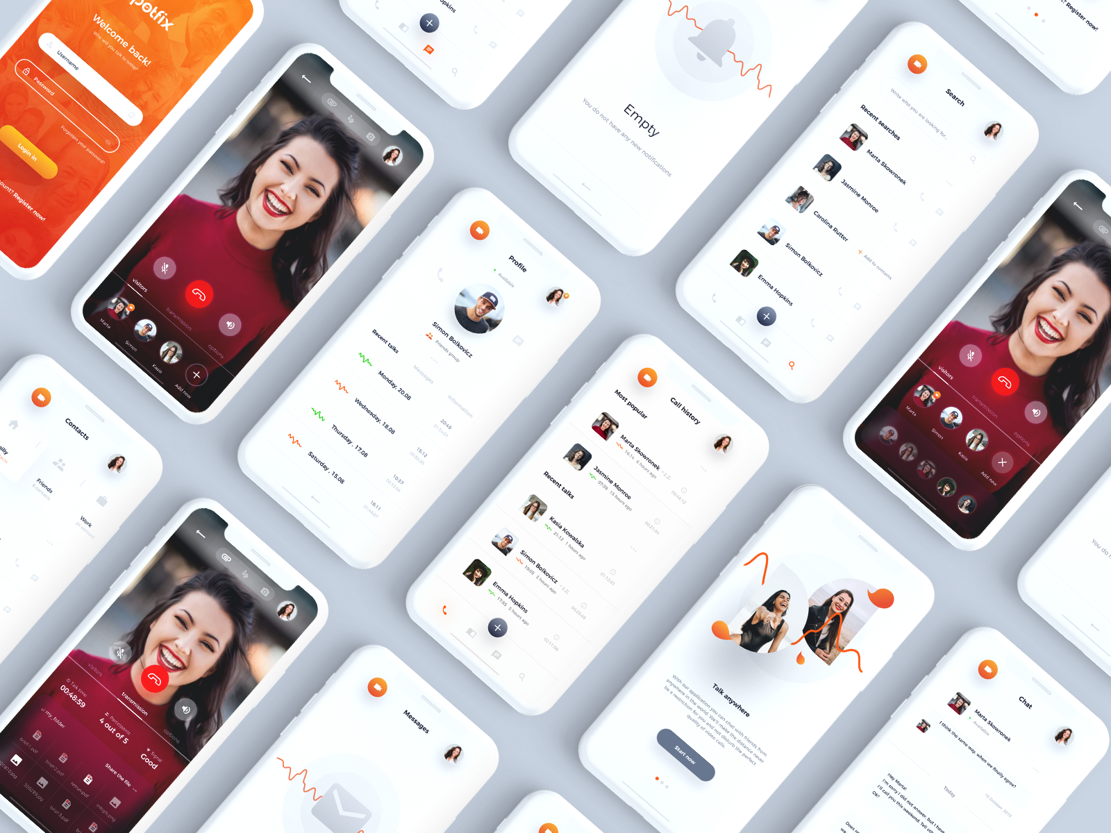 #2 Video chat app 🤳 by Jakub Drewniak on Dribbble