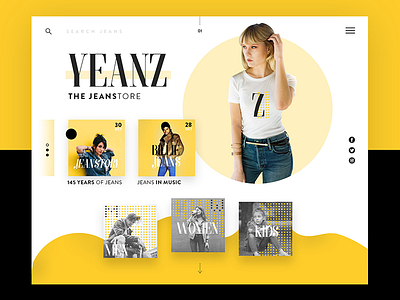 Jeans Store Ui Design Concept