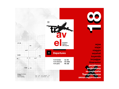 Swiss Art - Flight site UI design flight geometric helvetica swiss swiss art traveling ui design
