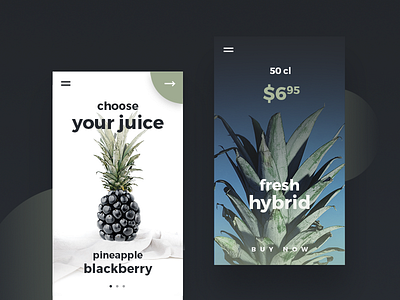 Juice Shop UI Design by Dreamify Design