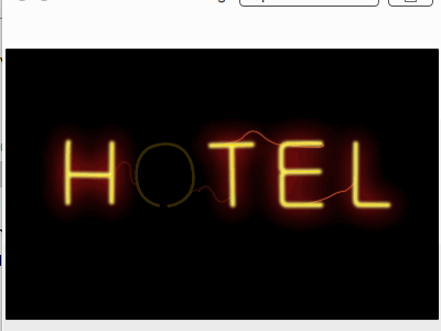 Little Hotel Neon gif thing (licecap) animation gif hotel lights neon sign
