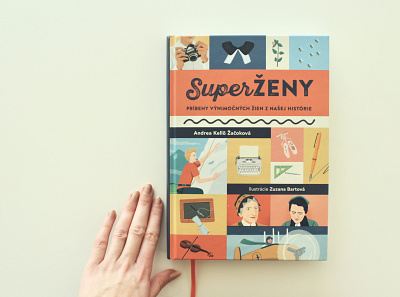 SuperŽENY / book design illustration indesign photoshop typography