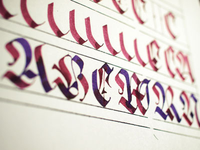 fraktura calligraphy