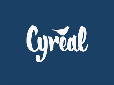 Cyreal bird design fonts lettering logo logotyp type foundry