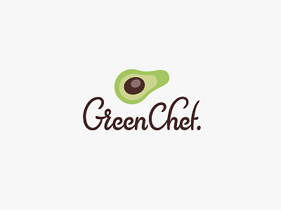 Green Chef healthy food identity lettering logotype