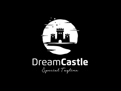 Dream castle logo illustration design inspiration architecture building castle fortress historical illustration king kingdom logo design medieval