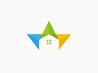 Backup zwallow star + home logo amazing clean dog elegant home modern real estate simple star