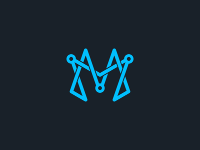 Backup zwallow monogram "MM" digital logo clean digital elegant logo minimalist modern monoline simple