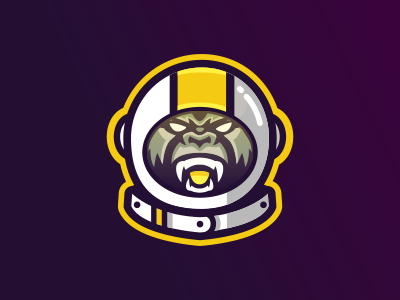 Rocket Monkey Esport astronaut esport logo lol monkey