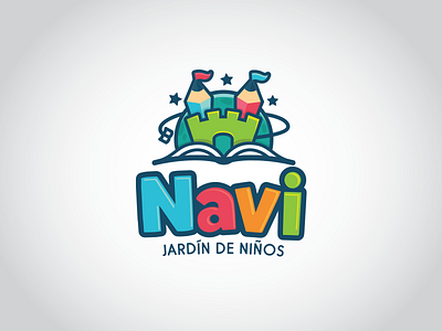 Navi Logo child kids kinder kindergarten logo navi proposal