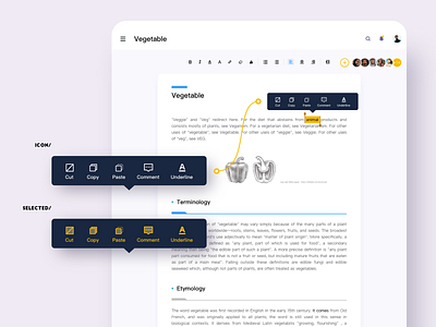 Online documentation app design