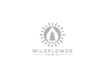 Wild Flower Dribbble adobe illustrator brand cbd oil designs hemp identity illustration logo minimalist symbol icon