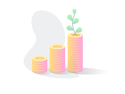 Savings Icon bank bitcoin coin deposit illustration money saving savings