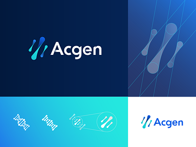 ACGEN - Branding analytical branding columbia university data design genetics indicius logo scientific ux