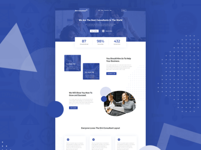 Divi Consultant Free Landing Page Layout By Pee Aye Creative consultant divi divi designer divi landing divi layouts divi theme divi theme design landing page landing page concept landing page ui modern