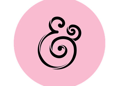 InclusiveKind Ampersand ampersand ampersands and brand branding communication design feminine graphic icon logo logo design logo designer masculine pink symbol typography word