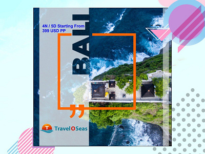 Tours and travels flyer design - BALI design art flyer design poster design