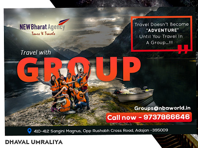 Group Travel Flyer Design. design art flyer design poster design