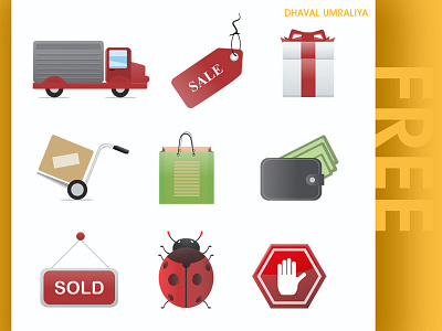 FREE Vector Icon set - Shopping